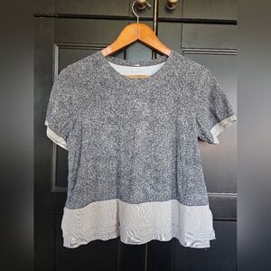 Lululemon Sole Training Top in the Sea Spray Alpine White Dark Chrome